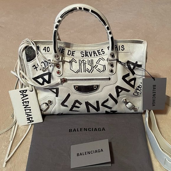 Balenciaga Handbags - New BALENCIAGA Graffiti Classic City S Convertible